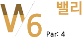 north course6 밸리 par:4